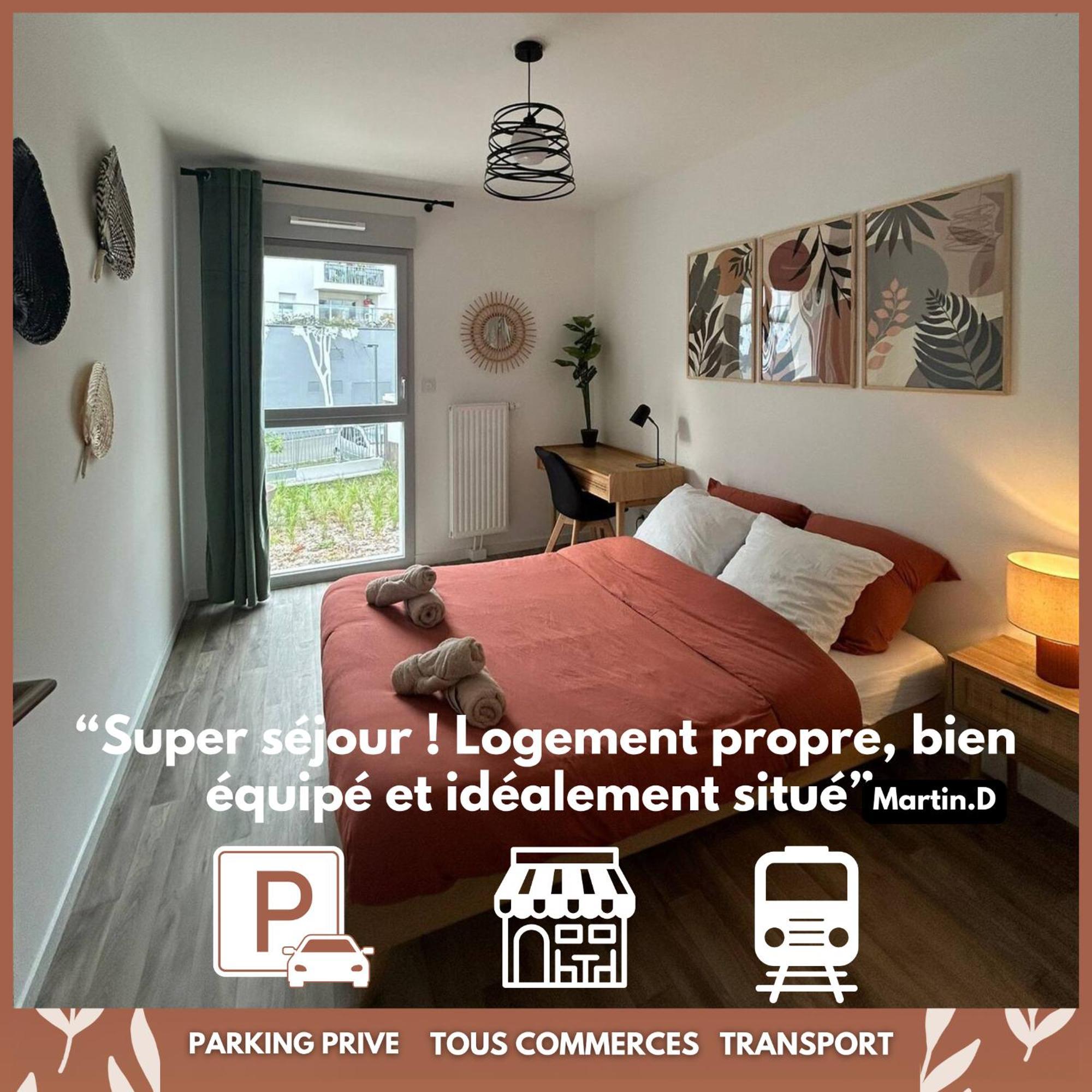 Ferienwohnung T3 Moderne - Proche Tram - Parking Prive Angers Exterior foto